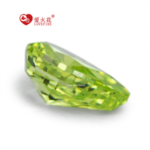 5A + 4K Ice nghiền nát cắt Apple Màu xanh lá cây lê hình dạng lỏng CZ đá quý 3*5mm-14*18 mét máy cắt tổng hợp Cubic Zirconia nhà máy giá - Product Image 5