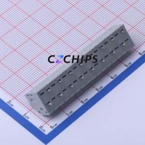 250-216 Spring Terminal Block Through hole Component (THT),P=3.5mm Connector 1x16P 3.5mm Gray 16P - Product Image 2