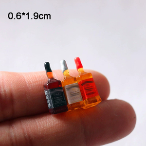 ขวดไวน์เบียร์จิ๋วสำหรับตกแต่งบ้านตุ๊กตา ของตกแต่งเครื่องดื่ม<span class=keywords><strong>แอลกอฮอล์</strong></span>ขนาดเล็ก DIY - Product Image 3