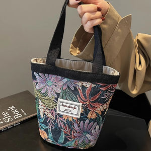 Bolso Tote de Lona Novedad Primavera 2026 para Mujer, Bolso de Hombro Individual de Moda, Bolso Cubo de Mano - Product Image 1