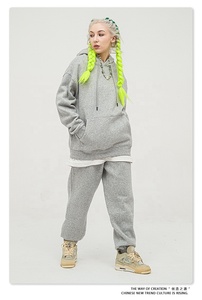 เสื้อกันหนาวมีฮู้ดสำหรับผู้ชายผู้หญิงสีชมพู - Product Image 6