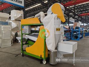 500 kg/saat siklon Vibro temizleyici ve yerçekimi ayırıcı tahıl temizleme makinesi ile mısır tohumu temizleyici birleştirin - Product Image 5