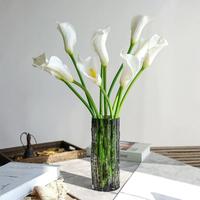Haute qualité Mini Calla Lily fleur artificielle PU matériel pour la décoration de la maison et les mariages