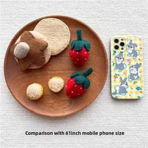 Juego de tortitas de fieltro de lana hecho a mano, juego de tortitas, juego de 8 piezas, juguetes de comida de fieltro de lana para jugar a las casitas, juguete de educación temprana - Product Image 3