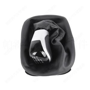 Pomo de Palanca de Cambios Universal de Cuero, 6 Velocidades, Diseño Ergonómico con Línea Negra, CLH711Z0394 - Product Image 2