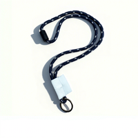 Cordón de Poliéster Lavable y Resistente con Gancho de Metal Colorido y Clips de Plástico Personalizados por el Fabricante