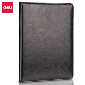 Deli Notebook 80 Sheets 25K16K Leather Cover Business Office Use - Product Image 1