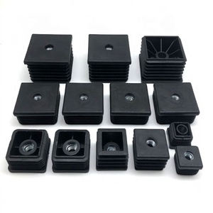 Bouchons en plastique noir <span class=keywords><strong>pour</strong></span> tubes carrés avec écrou M8, bouchons d'extrémité de <span class=keywords><strong>tube</strong></span> <span class=keywords><strong>carré</strong></span> en plastique, bouchons d'insertion <span class=keywords><strong>pour</strong></span> tubes, bouchons d'extrémité en plastique <span class=keywords><strong>pour</strong></span> meubles - Product Image 1