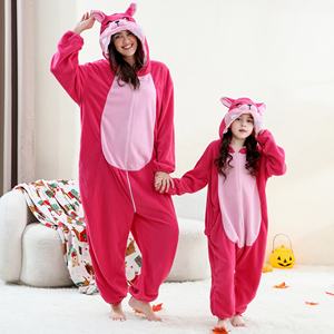 Michley OEM ODM 핫 세일 숲 동물 성인 열 Onesie-분리형 후드 350GSM 양털 (대량 할인) - Product Image 3