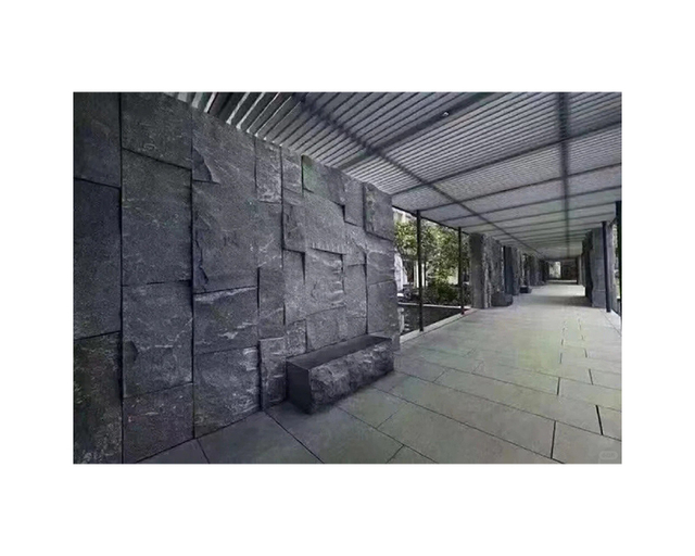 Natural Stone Wall Cladding Granite Rock Stone Panel Veneer for Exterior Wall 30 40 50 MM Thick Veneer Panel Rock Stone