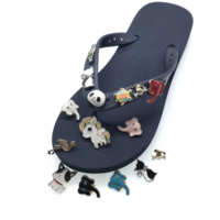 Alliage personnalisé abeille et tasse de crème glacée breloques de chaussures pour tongs fille robe accessoire ornements broches ornements
