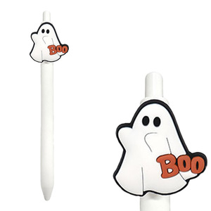 Penna a Sfera Nera per Esami Studenti, Penna a Pressione con Design Zucca di Halloween, Penna per Ufficio e Firma - Product Image 4