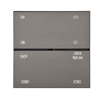 Variateur de lumière LED LEDEAST SY-010-M9 0-10V à double canal, contrôle de la luminosité CCT réglable, interrupteur tactile pour l'éclairage domestique