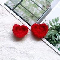 Nouveaux produits 2026 : Mini-cœurs artisanaux de 3*2,5 cm pour accessoires de crochet DIY, vêtements, sacs et accessoires, à moins de 1 dollar 03