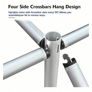 Optional Size Adjustable Silver Metal Frame Pipe <b>Backdrop</b> <b>Stand</b> Wedding Stage Decoration Display Accessories - Product Image 4