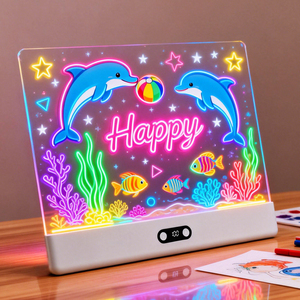 Tableau de <span class=keywords><strong>Dessin</strong></span> LED Magique 2026 Portable Lumineux Créatif pour Enfants – Cadeau Idéal et Jouet - Product Image 1