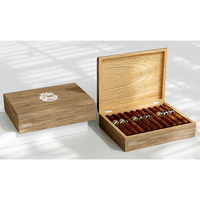 Caja de Almacenamiento de Cigarros a Prueba de Humedad de Diseño Clásico, de Cuero PU y Madera Lacada, Sellada, en Venta