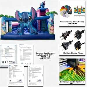 Castillo <span class=keywords><strong>Hinchable</strong></span> Comercial para Exteriores, Tobogán <span class=keywords><strong>Hinchable</strong></span> con Diseño de Dibujos Animados, Alquiler de Casas Hinchables para Fiestas Infantiles - Product Image 4