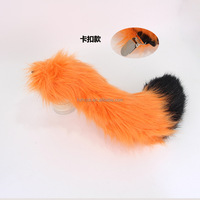 Accessoires de déguisement animalier pour Halloween : Bandeau et queue de renard en fourrure pelucheuse