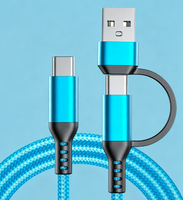 Kabel Pengisian Cepat USB 2.0 A ke C / C ke C 3A 5FT