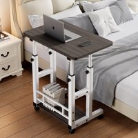 Étudiant étude blanc hauteur réglable ordinateur de bureau en bois moderne pas cher roues mobiles bureaux d'ordinateur support d'ordinateur portable à vendre