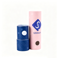 Tube en carton kraft personnalisé résistant aux enfants avec bouton CR et insert de protection en EVA pour emballage de cartouches d'huile