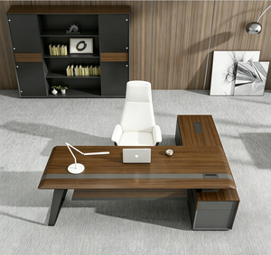Modern Executive Office Desk Luxury CEO Office <strong>Table</strong> with Drawers Storage Cabinet Home Office Furniture Wooden Manager Desk - Product Image 5