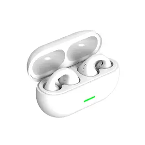 2024新款开耳定制标志BT12 TWS运动耳机骨传导无线耳机带发光二极管电池指示器