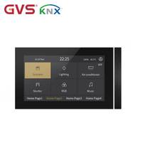 NOUVEAU Système de Maison Intelligente KNX EIB GVS, Interrupteurs Muraux, Écran Tactile Intelligent V50S, Métal, Plastique, Gris, Argent, Or, KNX