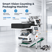 Machine d'emballage intelligente à visionnement et comptage 5000-8000 pièces/min pour connecteurs de fils de 2-10 mm, connecteurs de broches de circuits imprimés, composants électroniques/alimentaires