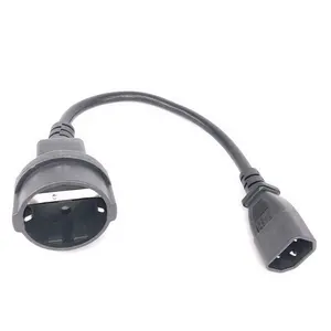 Dây Dẫn Điện UPS/PDU, Dây Nguồn Nối Dài IEC 60320 C14 Đến CEE 7/7 Schuko Nữ C13 Đến Schuko