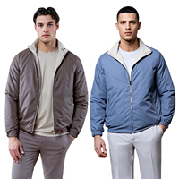 Veste bomber rembourrée pour homme, logo personnalisé OEM en gros, nylon résistant au vent, manteau léger matelassé