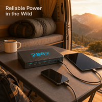 Chargeur rapide GaN 288W, 8 ports, station de charge de bureau, PD 100W, PPS Type C, fin, pour MacBook, iPhone, en vente, en stock