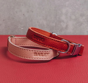 Kalung Anjing Bergaya dengan Gesper Logam yang Tahan Lama, Kalung Hewan Peliharaan Buatan Tangan - Product Image 1