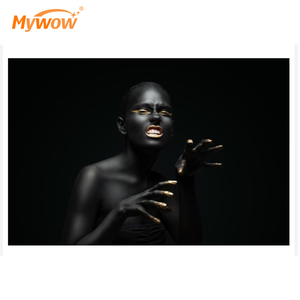 Lienzo abstracto chica Africana decoración paisajismo arte artesanía moderna hogar <span class=keywords><strong>pinturas</strong></span> al óleo niñas arte africano pintura <span class=keywords><strong>de</strong></span> pared - Product Image 3