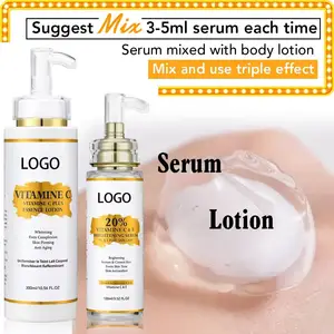 Serum perawatan kulit asam Kojic Label pribadi Serum pemutih kulit Serum Wajah untuk penghilang noda hitam