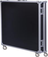Plus Aluminium Flight Case Rack Roues Stockage Audio Mixer Amplificateur Cabinet Tiroir avec Porte en Bois/Transparent