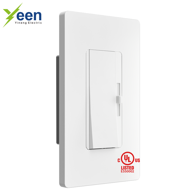 Yineng US Style 120 Volt Light Dimmer Durable Smart Switches Commercial Grade Wall Dimmers for USA Market with UL Certificate