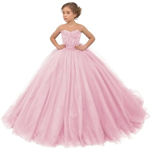 S0288R New Lace Trailing Tube Top Fashionable Sexy Temperament Sweet Princess Princess Children's <b>Dress</b> - Product Image 5