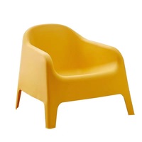 Canapé de style décontracté nordique, meubles de salon, canapé en plastique empilable coloré, chaise de salon