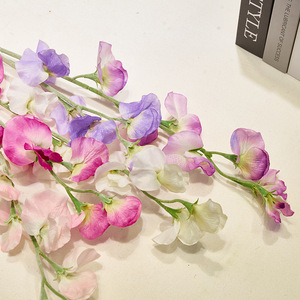 Decoración del hogar simulación fragante Flor de guisante sala de estar mesa de comedor decoración arreglo floral - Product Image 3