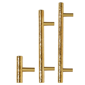 Manijas y Perillas de Latón de Alta Calidad con Diseño de Martillo para <span class=keywords><strong>Muebles</strong></span> de Dormitorio, Barra en T de un Solo Orificio para Gabinetes de <span class=keywords><strong>Cocina</strong></span>, Duraderas - Product Image 4