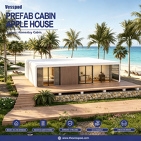 Maison en conteneur préfabriquée Maison modulaire en paquet plat Cabine apple extérieure Bureau Pod Jardin Bureau Pod House