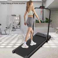 Caminadora Plegable 2 en 1 para Caminar y Correr, Uso Doméstico, Marco Compacto, Motor sin Escobillas, Control Inteligente de Velocidad, Portátil