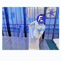 Film d'affichage flexible cristal mince P4 P6 P8 P10 Film d'écran vidéo mural transparent pour fenêtre Film LED transparent