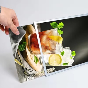 Kingwestar Advertising Display Custom Rectangle A1 <b>A2</b> A3 A4 Ultra Thin 9mm Tempered Glass LED Light Box <b>Photo</b> <b>Frame</b> Poster - Product Image 1
