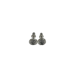 S925 Sterling <b>Silver</b> <b>Stud</b> Earrings Letter Design Round Shape For Women Everyday Wear Fine Jewelry - Product Image 5