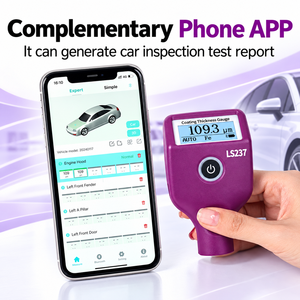 Jauge d'épaisseur de peinture automobile rechargeable Linshang LS237 avec écran rotatif pour l'inspection des véhicules - Product Image 5