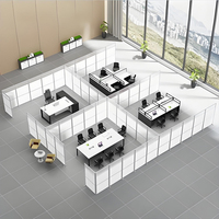 Cloison de bureau mobile, séparateur de bureau pliable, cloison coulissante mobile pour le travail au bureau, poste de travail, mobilier de bureau