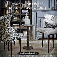 Table basse moderne extensible en bois de chêne massif de luxe américain pour salon, utilisable en extérieur et compatible multi-pièces